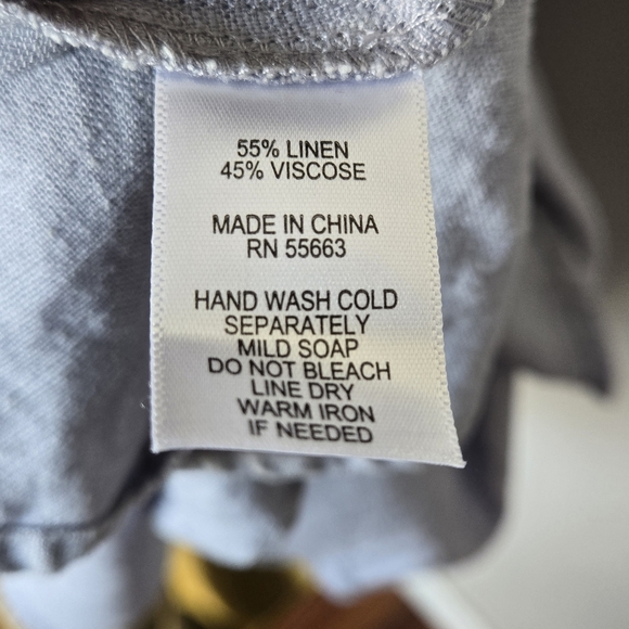 CYNTHIA ROWLEY Linen Hi-Low Tiered Maxi Sleeveless Lagenlook Beachy Boho Dress - Picture 8 of 10